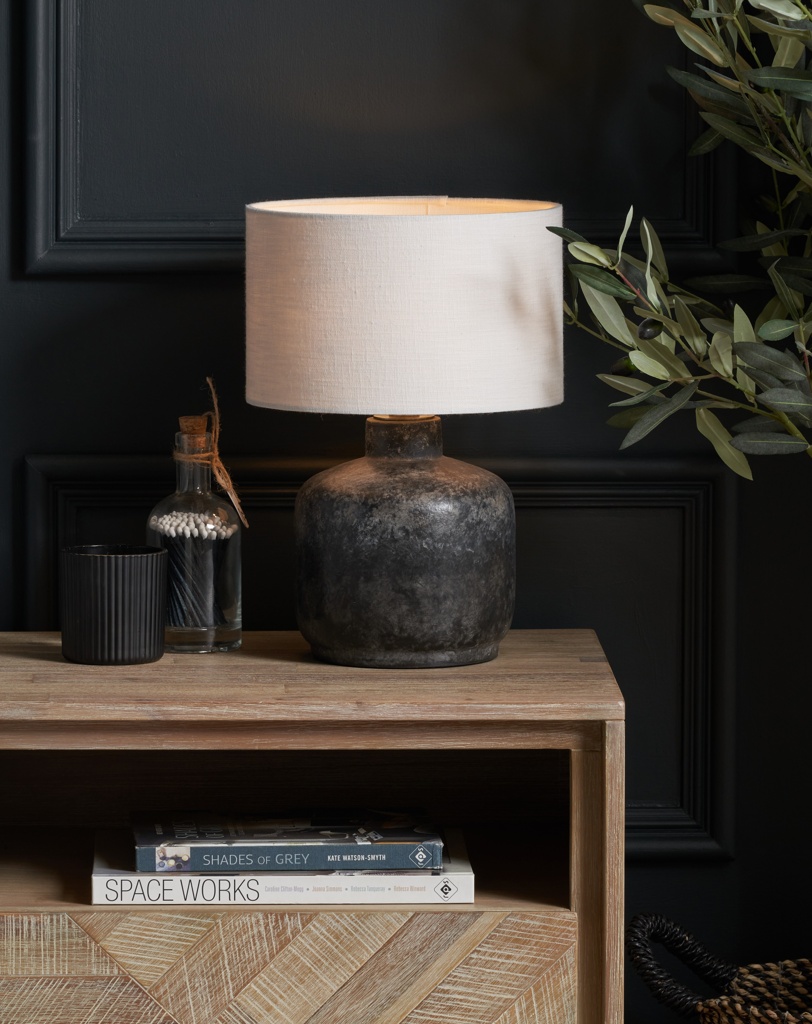 Lois Volcanic Effect Small Stoneware Table Lamp Base