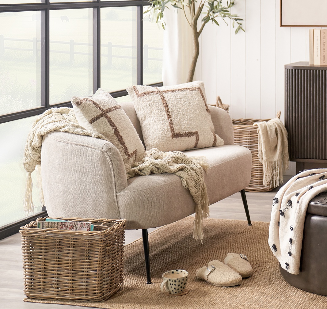 Amaya Natural Chenille Sofa