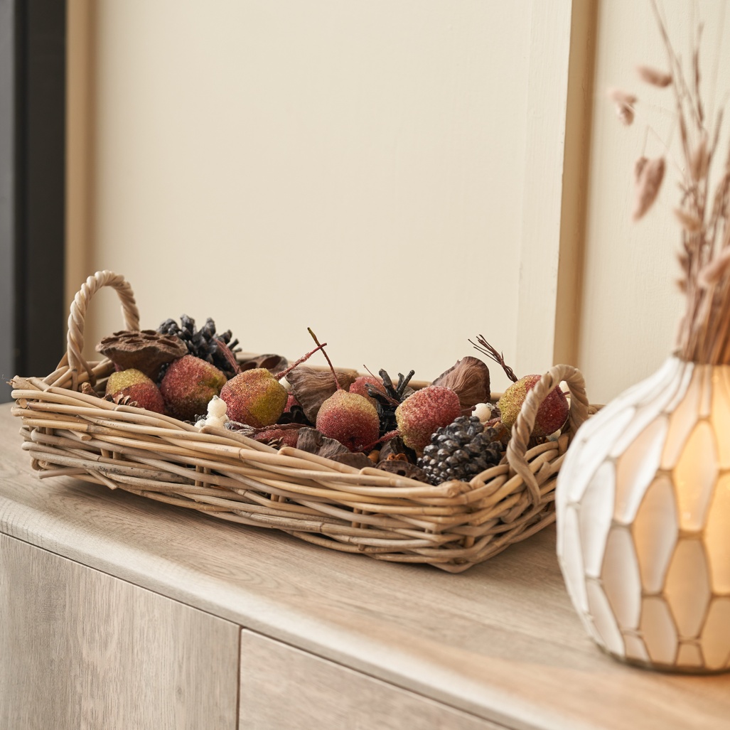 Lalita Grey Kubu Tray Baskets S/2