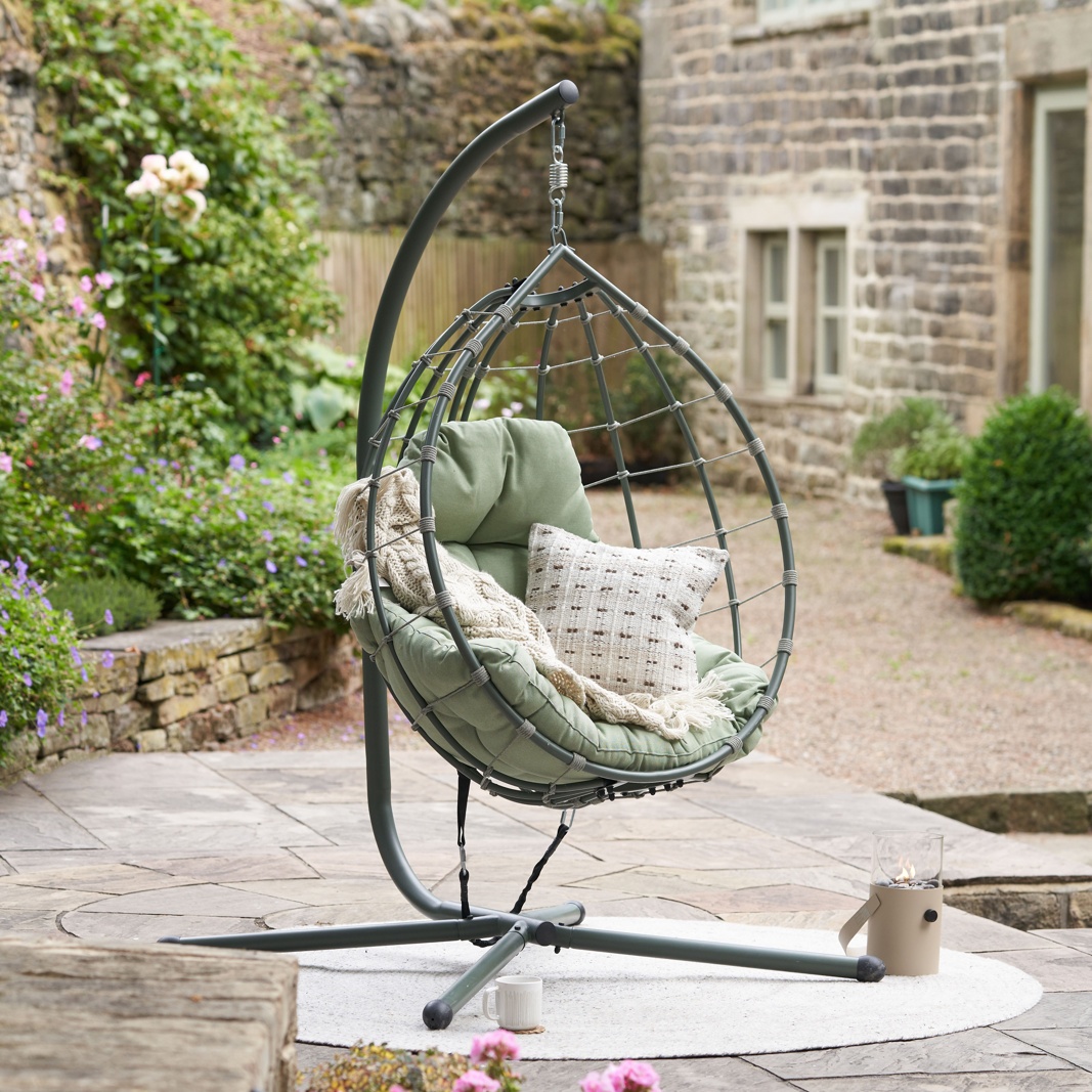 Livorno Moss Green Outdoor Hanging Chair