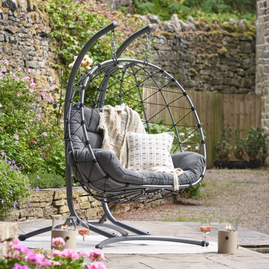 Livorno Anthracite Outdoor Double Hanging Chair
