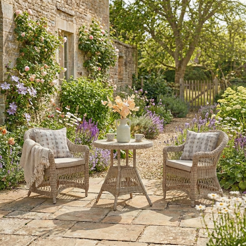 Palmi Woven Outdoor Bistro Set