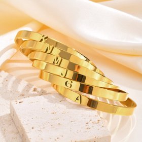 Hooples Initial Bangle