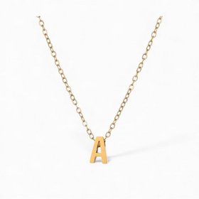 Hooples Initial Charm Necklace