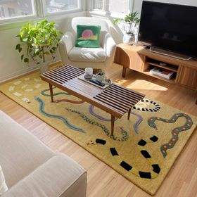 Big Snakes in the Grass Rug
