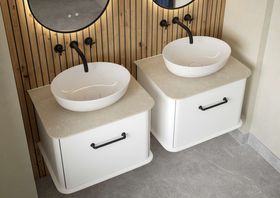 WOODSTOCK  CALYPSO PETRA CORAL WHITE VANITY