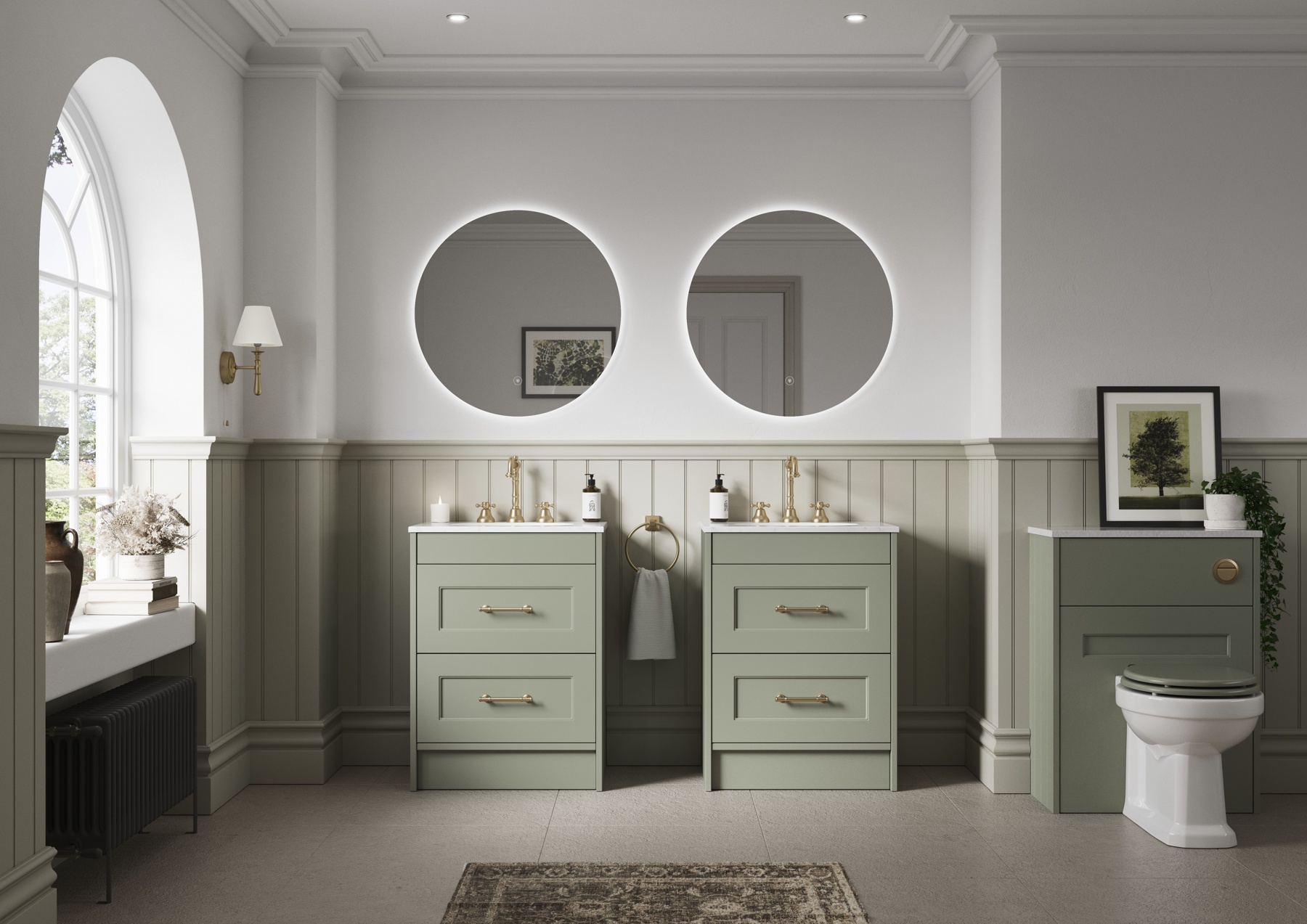 Calypso Bathrooms Pentland Collection In Chateau Green