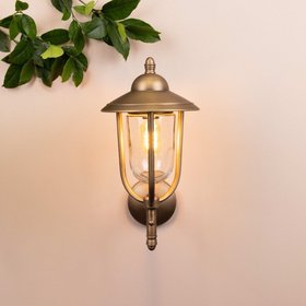 Kensington Outdoor Wall Lamp Lantern - Brass (Copy)