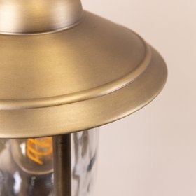 Kensington Outdoor Wall Lamp Lantern | Brass