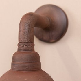 Trowbridge Outdoor Wall Lamp | Rust