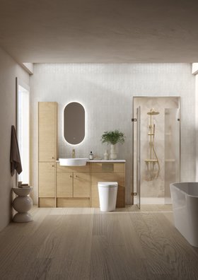 Calm 1200 Fitted Furniture Danish Oak Lifestyle 1
