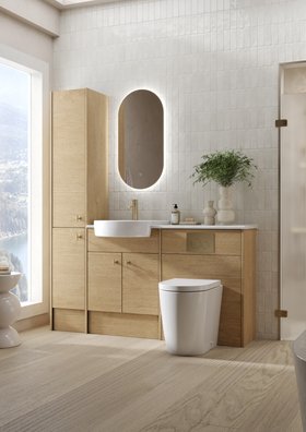 Calm 1200 Fitted Furniture Danish Oak Lifestyle 2