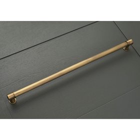 Classic Large Brass Appliance Pulls 500mm / 1000mm - Aged Brushed Brass