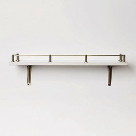 Claverley Gallery Shelf Rail | Aged Brushed Brass