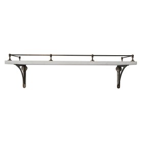 Victorian Gallery Shelf Rail | Aged Brass