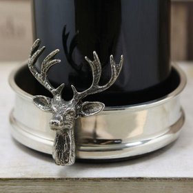 Stag Pewter Wine Bottle Coaster Bottle Coasters English Pewter Company