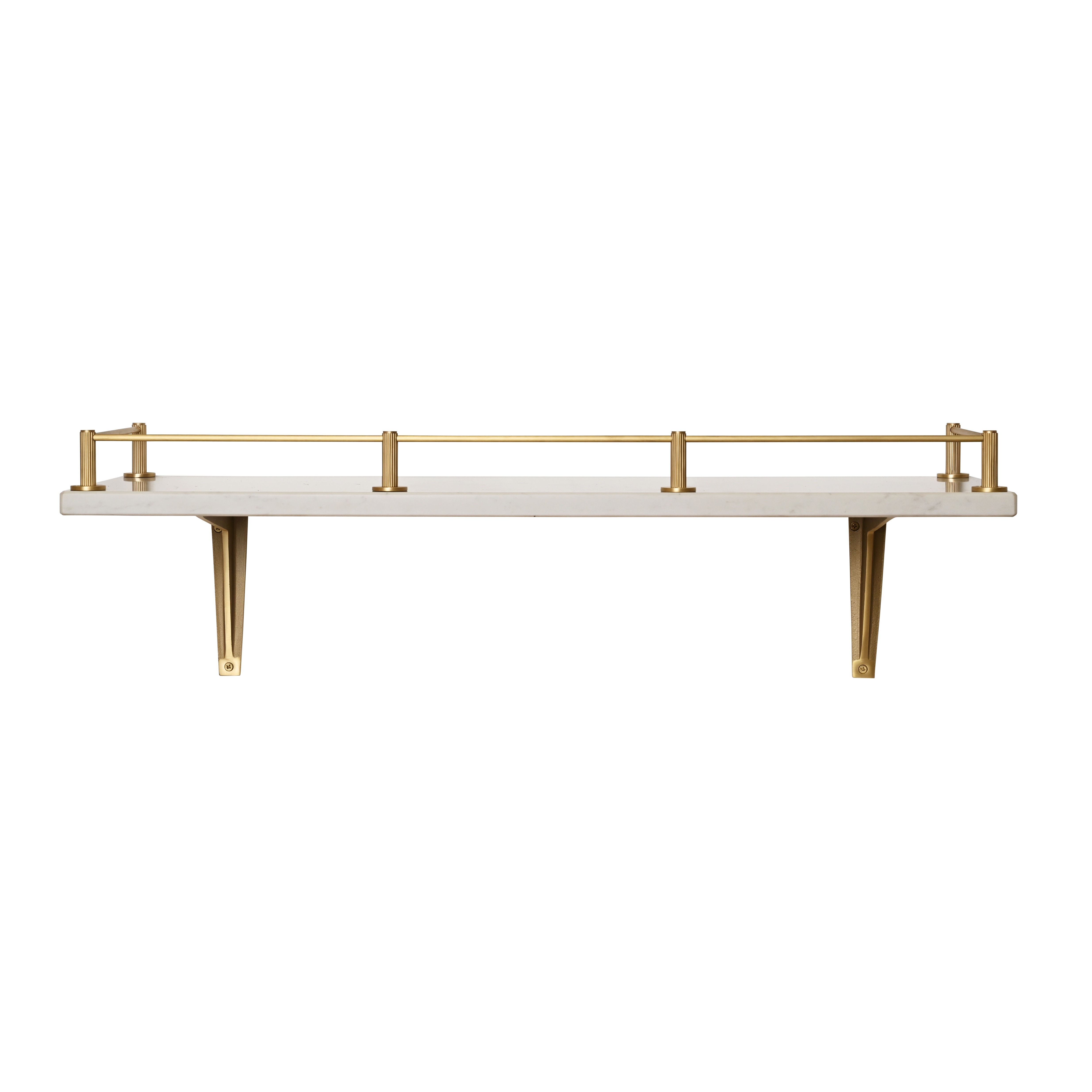 Claverley Gallery Shelf Rail | Satin Brass