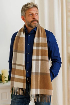 Men's Classic 100% Pure Cashmere Scarf