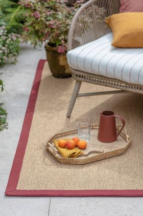 NEW LAUNCH Alternative Flooring, Anywhere Ca-rPET Panama Re-New Rug With Red Baron Border From £215, (alternativeflooring.com)