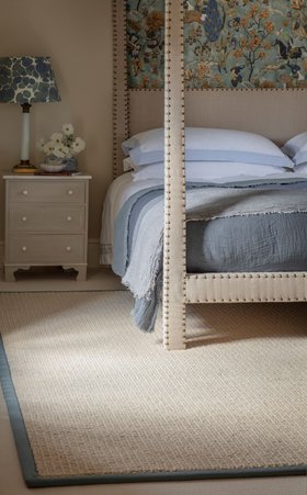 Alternative Flooring, Wool Chunky Knit Bobble Bespoke Rug With A Cotton Cadet Border From £378 (alternativeflooring.com)