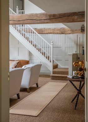 Alternative Flooring, Sisal Kayal Periyar Carpet From £76 Per M2, Wool Candy Cane Sorbet Runner With A Chequers Attlee Border From £159 (alternativeflooring.com)