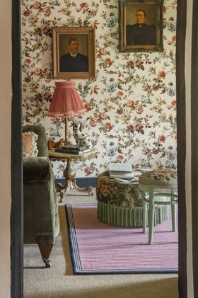 Alternative Flooring, Wool Candy Cane Floss Bespoke Rug With A Tramlines Prague Border From £430 (alter