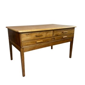 Mid Century Plan Chest Architects Desk By Abbess