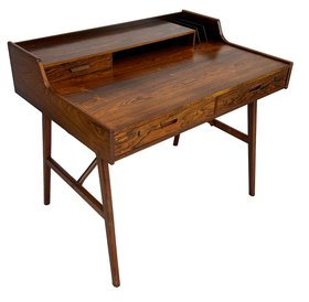 Mid Century Danish Teak Model 65 Desk By Arne Wahl Iversen