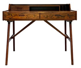 Mid Century Danish Teak Model 65 Desk By Arne Wahl Iversen