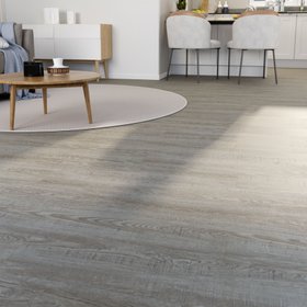 Cooke & Lewis - Lame PVC clipsable "Juliana" chêne blanc - L. 121,92cm x L. 17,78cm