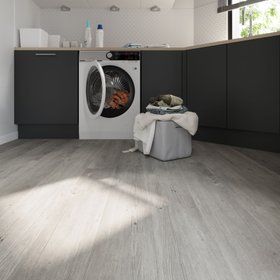 Cooke & Lewis - Lame PVC clipsable "Juliana" gris clair - L. 121,92cm x L. 17,78cm