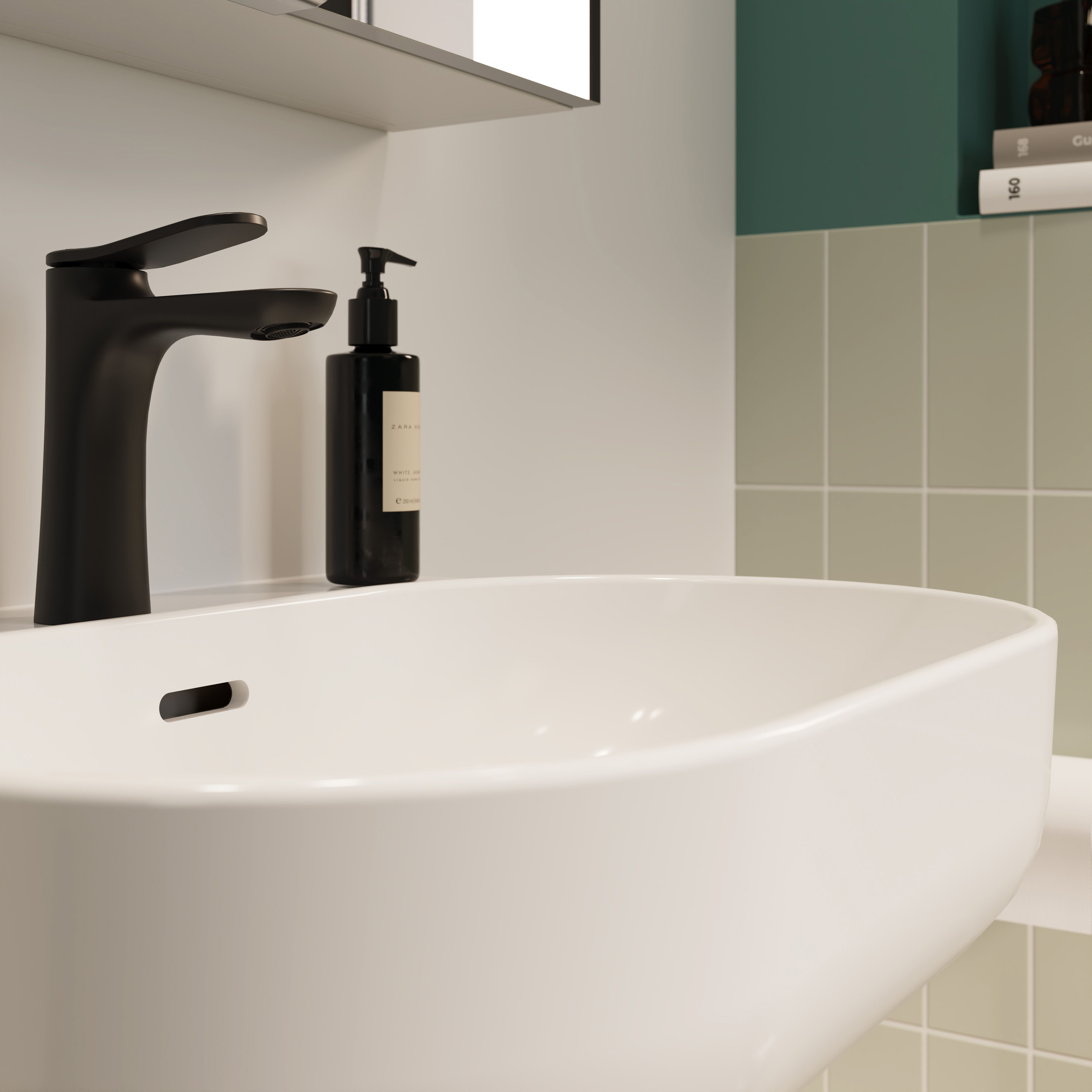 Lavabo céramique blanc brillant CALICIA - 55x45x17,5 cm - Cooke and Lewis