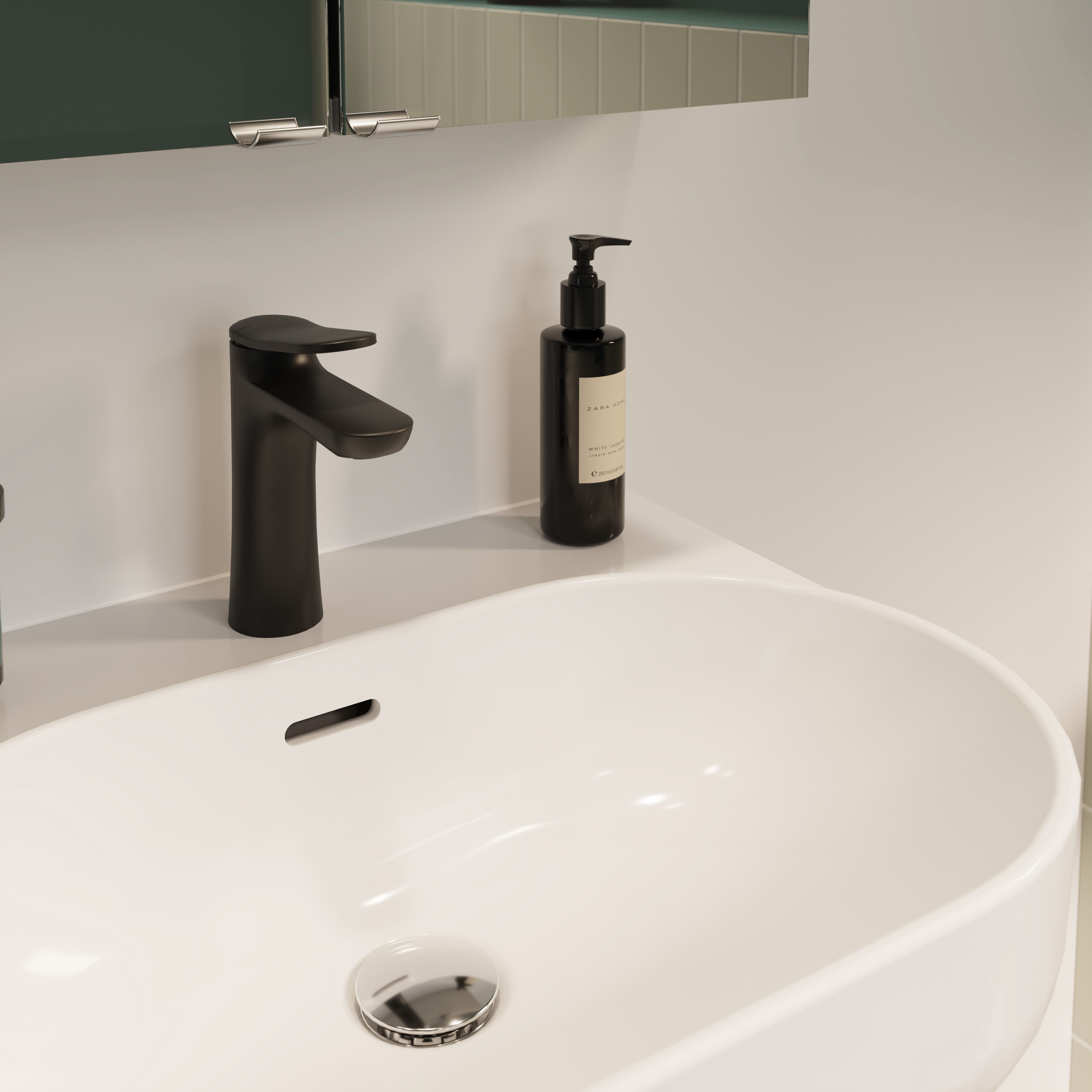 Lavabo céramique blanc brillant CALICIA - 55x45x17,5 cm - Cooke and Lewis