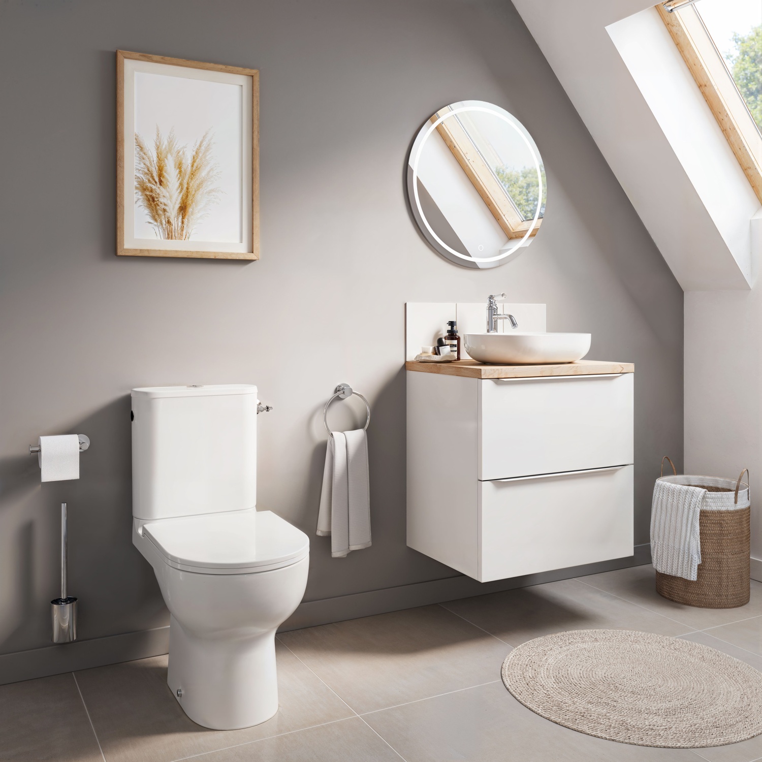 Pack wc a poser CALICIA sans bride et vortex sortie horizontale - Cooke and Lewis