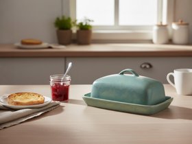 Stoneware Cornish Copper Butter Dish