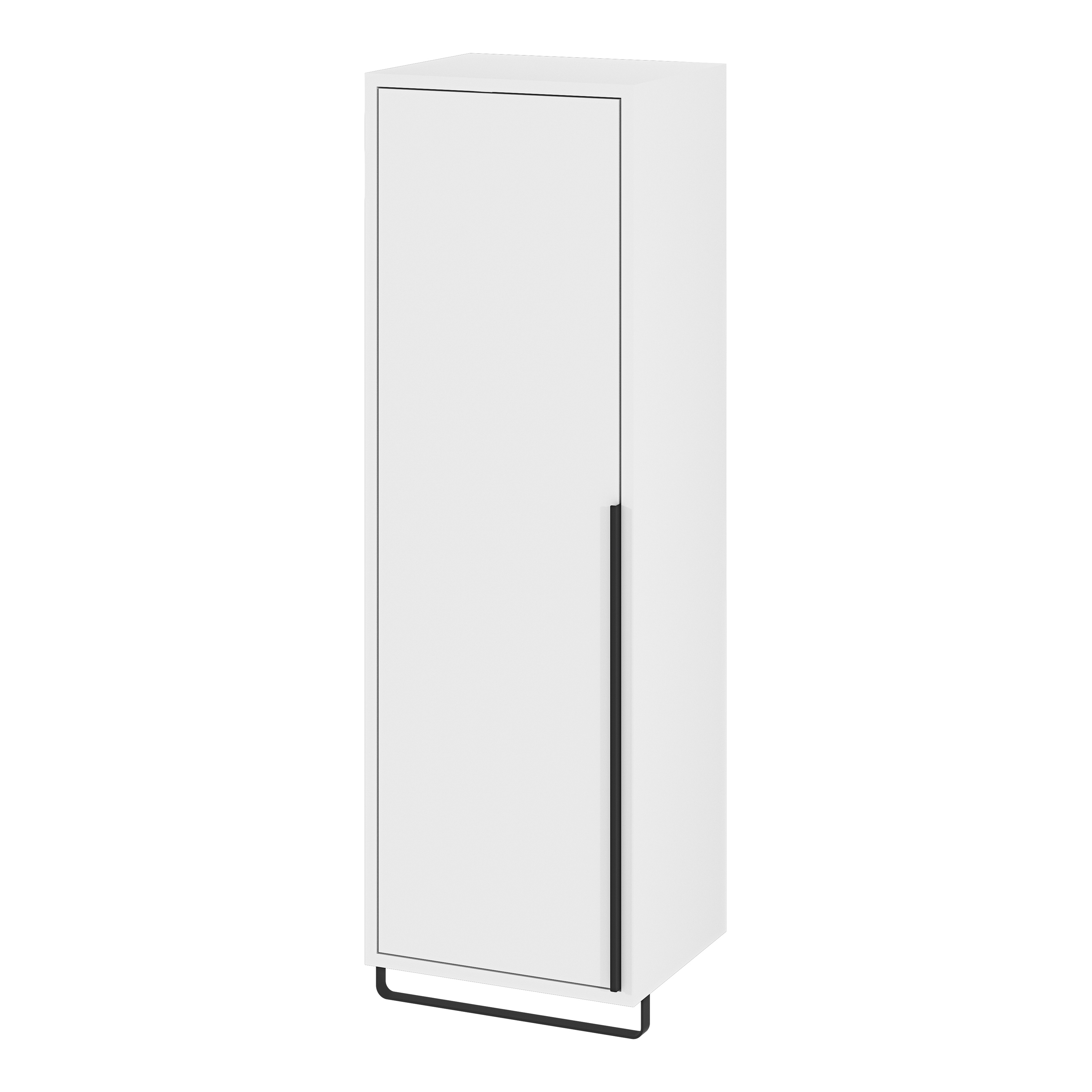Colonne de salle de bains à suspendre avec porte-serviettes l.36 x H.115 x P.30 cm, blanc, GoodHome Maza