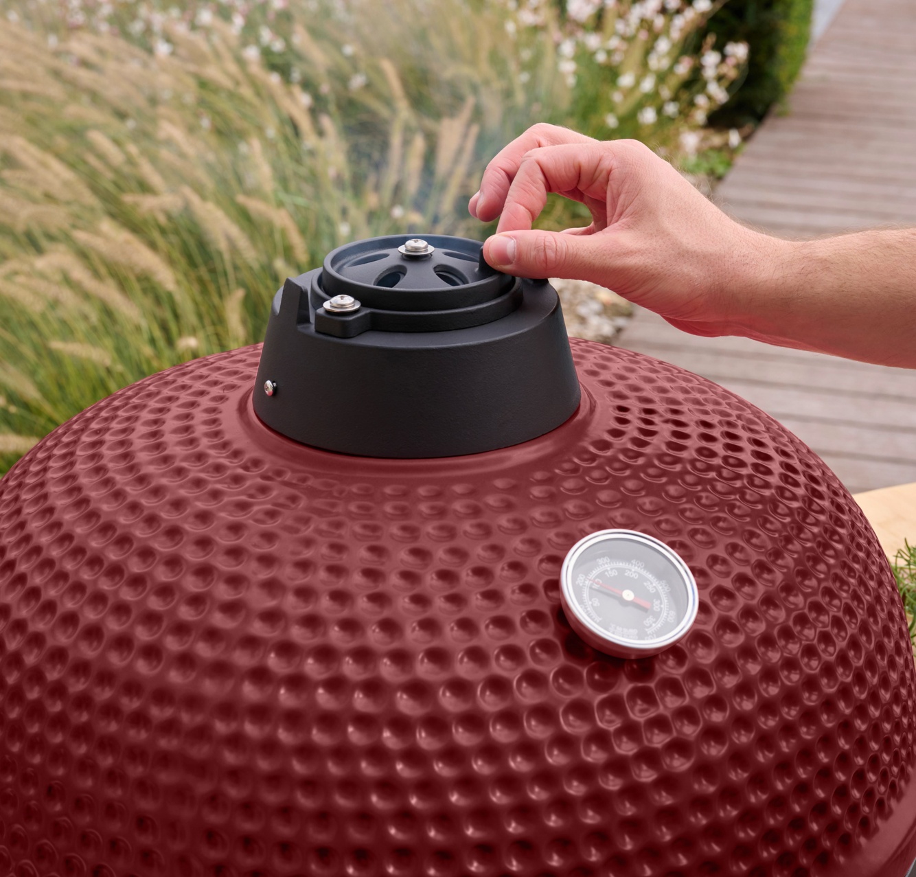 Kamado en céramique GoodHome Sagami rouge