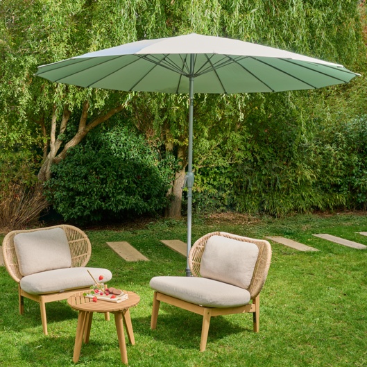 Parasol vert d'eau GoodHome Temara