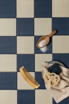 MT Matts Sherwood Green And Slate Blue Square Checkerboard