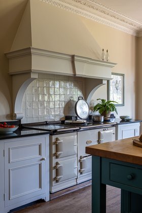 MT - Classic Delft tiles With Wilding Corner Motifs in Mary Ann Robb's Kitchen