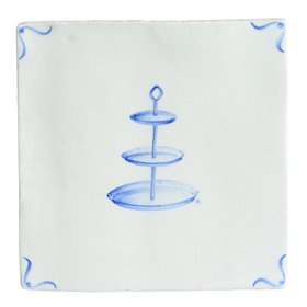 MT English Garden Delft, Afternoon Tea Stand Delft Tile