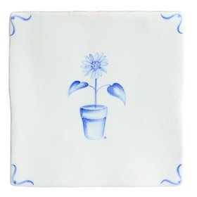 MT English Garden Delft - Sunflower Delft Tile