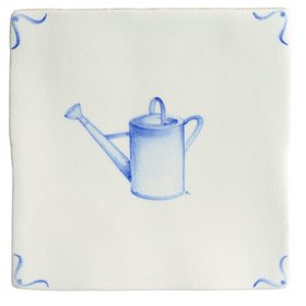 MT English Garden Delft - Watering Can Delft Tile