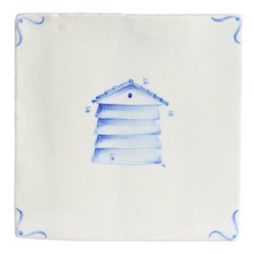 English Garden Delft Beehive Antique White Rosalind Blue