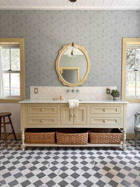 MT - Delft Corners, Contemporary Corner Motif (Sink)