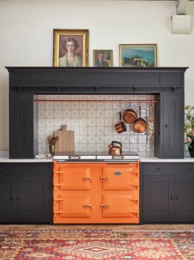MT - Patisserie Colette Charcoal in Neptune kitchen behind AGA