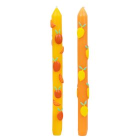 Orange & Yellow Fruit Dinner Candles