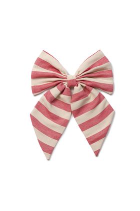 Tori Murphy Fastnet Stripe Cotton Bow Radish