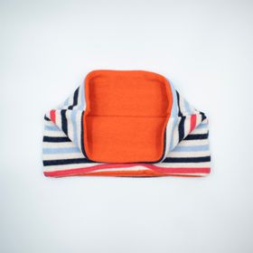 Orange Striped Recycled Cashmere Neck Warmer