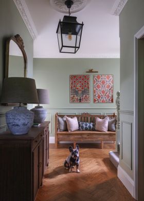 Church Pew Brown Herringbone 1
